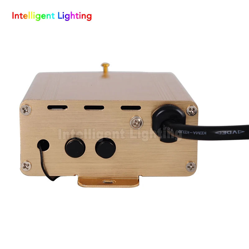 RGB 16W LED волоконно-оптический двигатель драйвер Золотой корпус с 20key RF пульт
