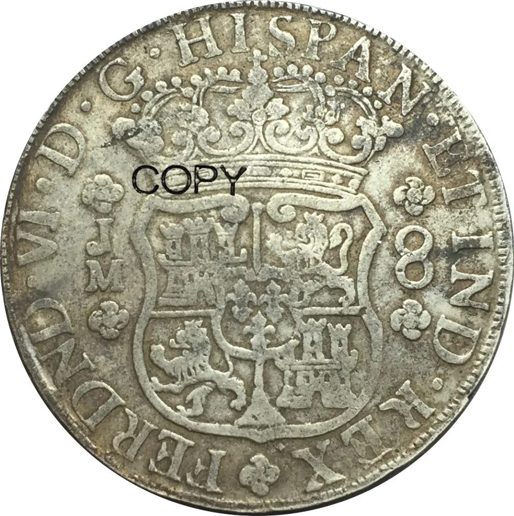 Peru Ferdinand VI 8 Reales 1755 лм JM 90% серебряные копировальные монеты|coin coins|coin realcoin copy |