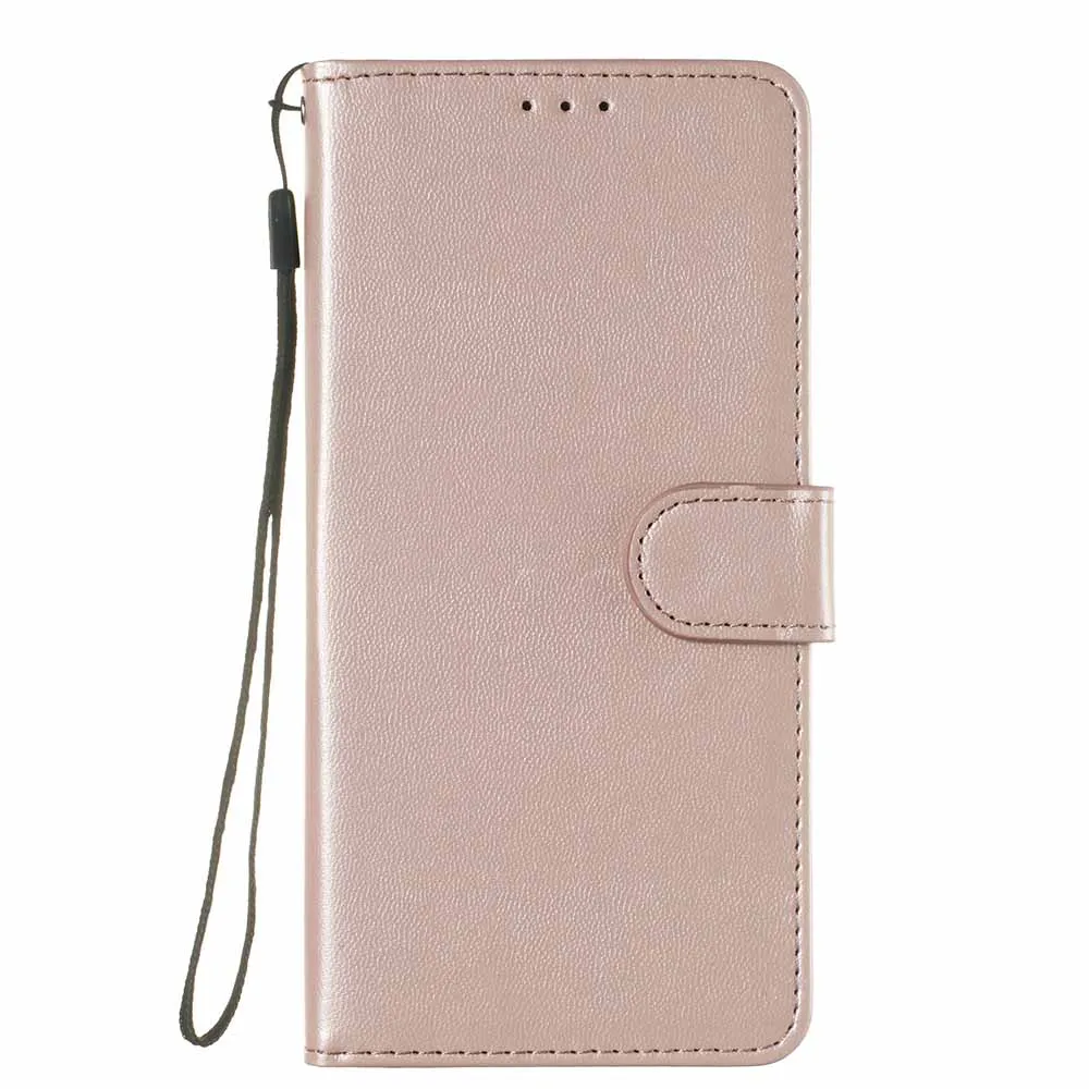 Чехол-книжка с отделением для карт для sony Xperia 10 Plus 1 L1 L2 L3 X Compact XA XA1 XA2 Ultra XA3 XZ1 XZ2 Premium XZ3 XZ4 - Цвет: Rose Gold