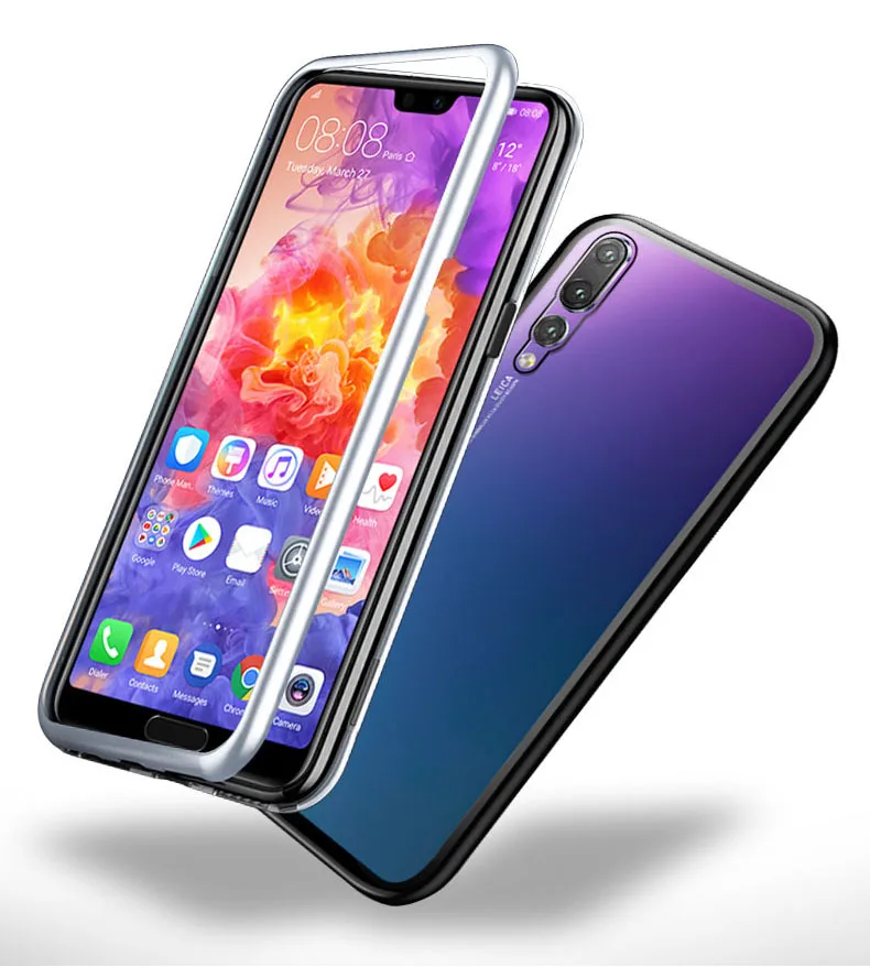 Чехол Huawey P40 Pro магнитный металлический чехол для Huawei P20 P30 Lite легкий Магнитный из