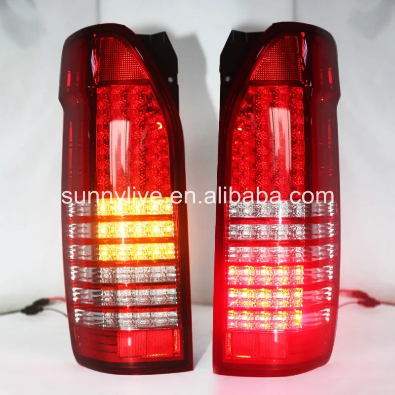 Для TOYOTA HIACE полный светодиодный задний фонарь красный и белый|light for|led tail lighttail light |