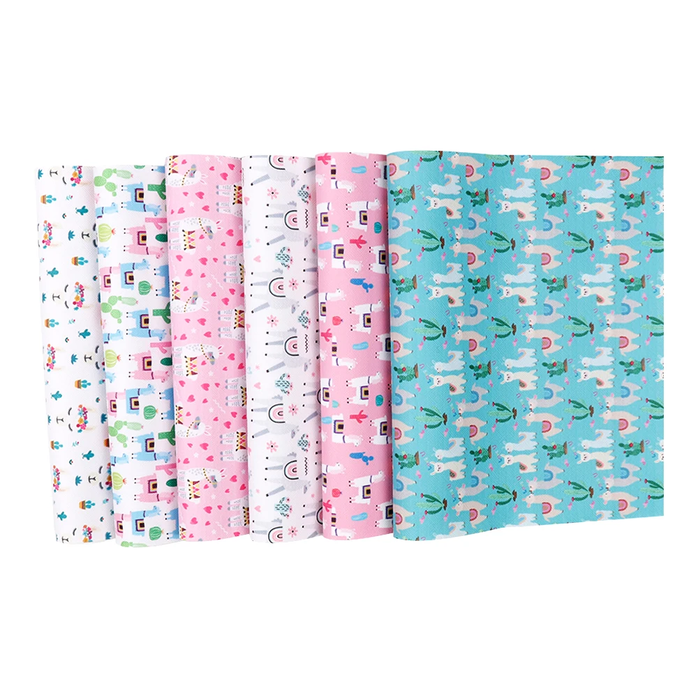 Искусственная кожа с принтом кактуса и альпаки AHB Детские аксессуары для волос