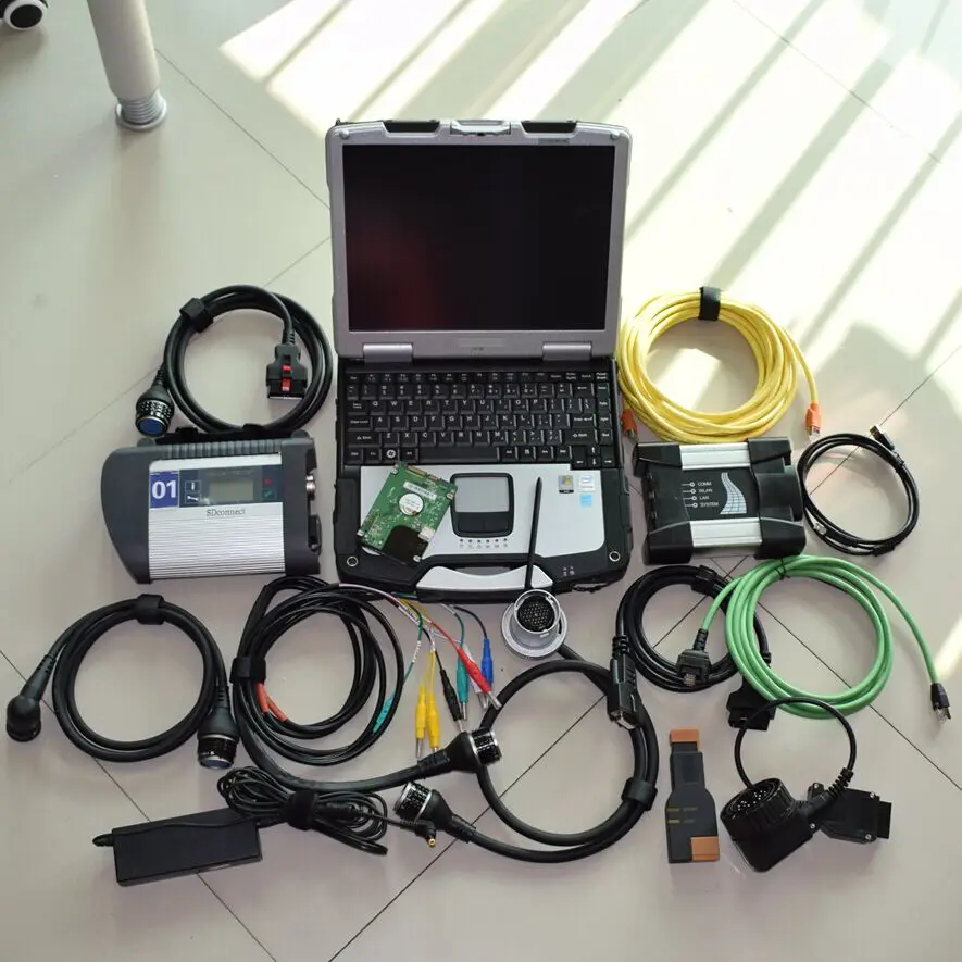 Новейшая модель Диагностический Mb Star c4 Sd Connect Compact 4 для Bmw Icom следующий b c 1 ТБ HDD