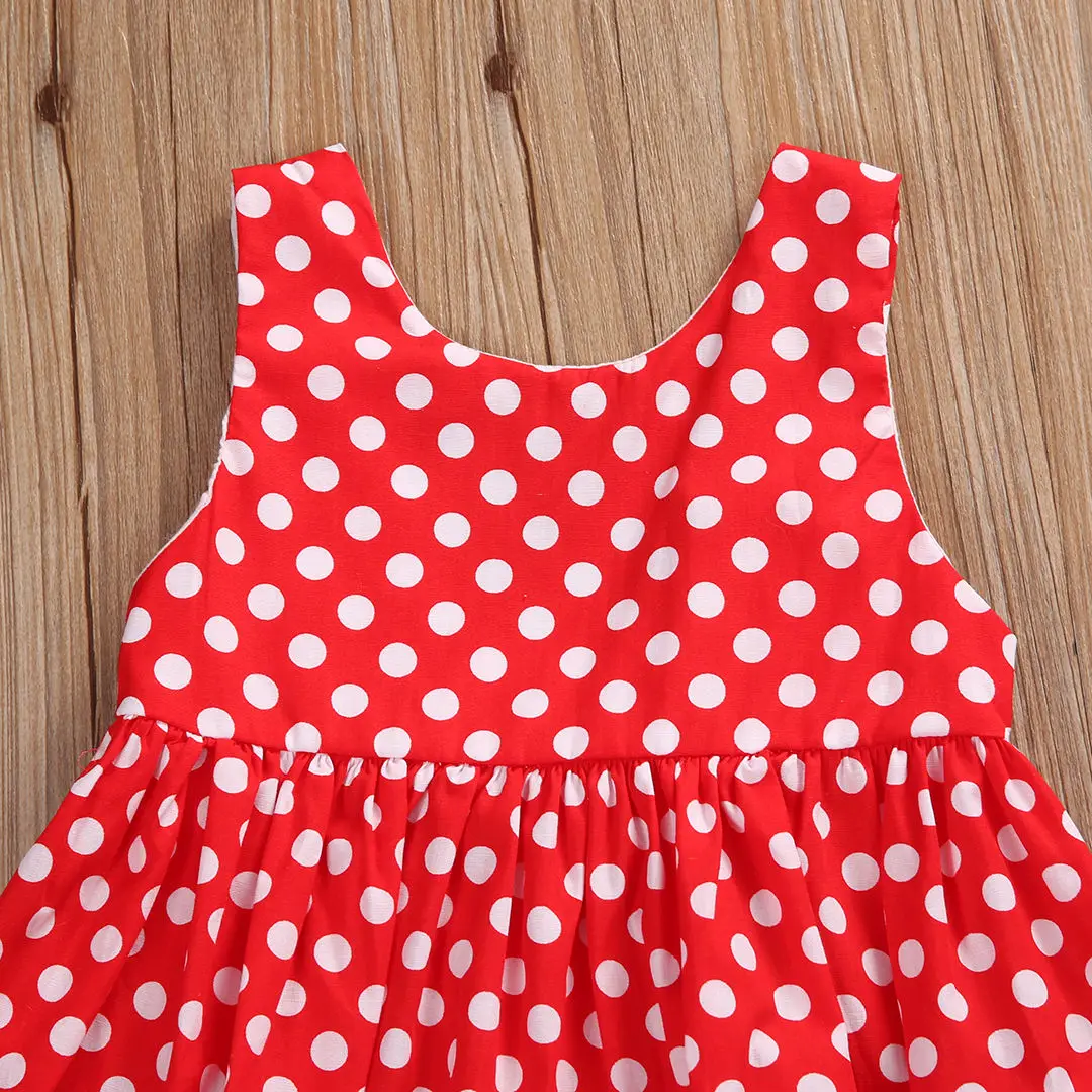 Новое поступление детской одежды для девочек красный сарафан новорожденных - Фото №1