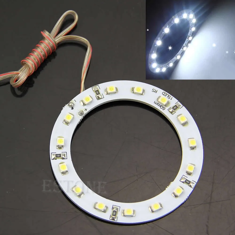 2 шт. автомобильный мотоцикл 15 SMD светодиодный светильник с ангельскими глазками