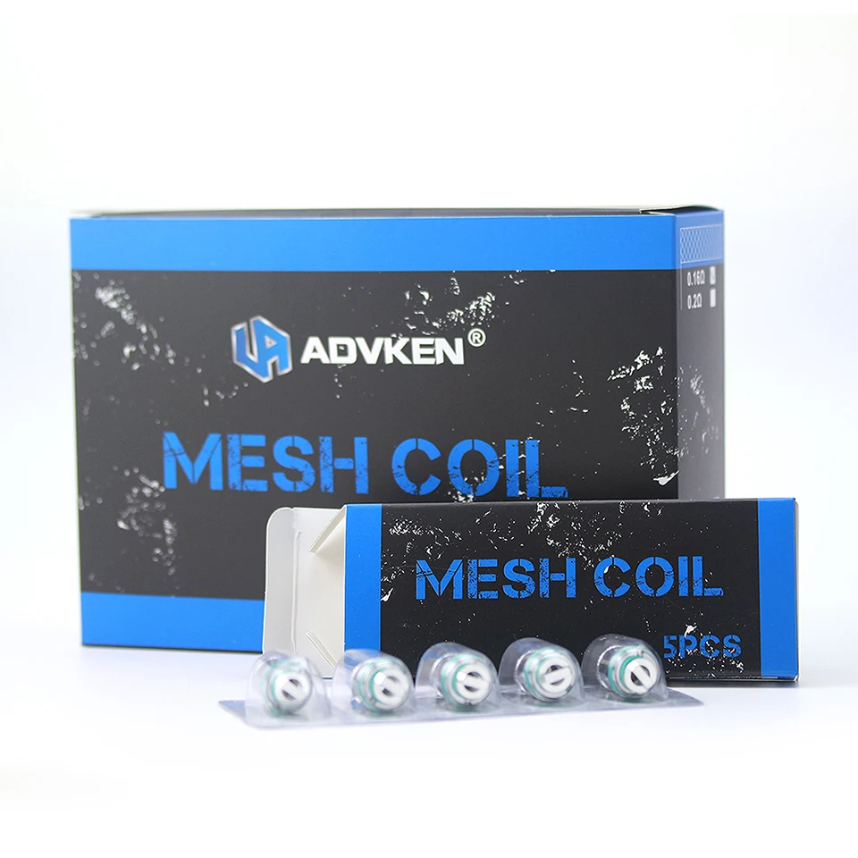 Original ADVKEN Manta Tank Mesh Coil 0.16ohm 0.2ohm sub ohm atomizer mesh coil core head for Advken MANTA | Электроника