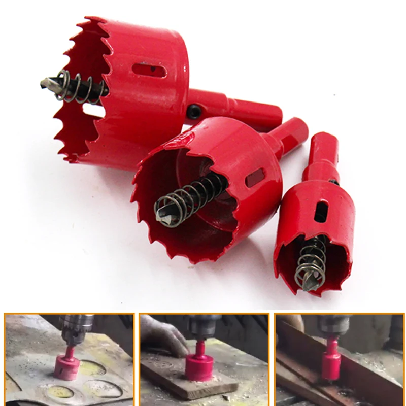 ZtDpLsd 1Pcs 15-80mm M42 Drilling Hole Saw Cutting Kit Opener Drill Bit Cutter Holesaw for Aluminum Iron Stainless Steel Plate