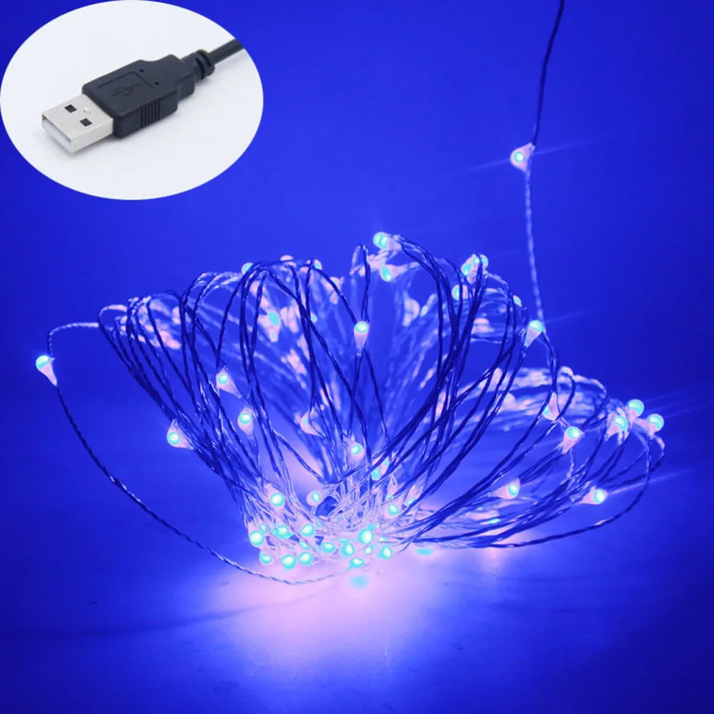 Светодио дный 5 м 50 светодио LED Usb модели светодиодные медные струнные огни