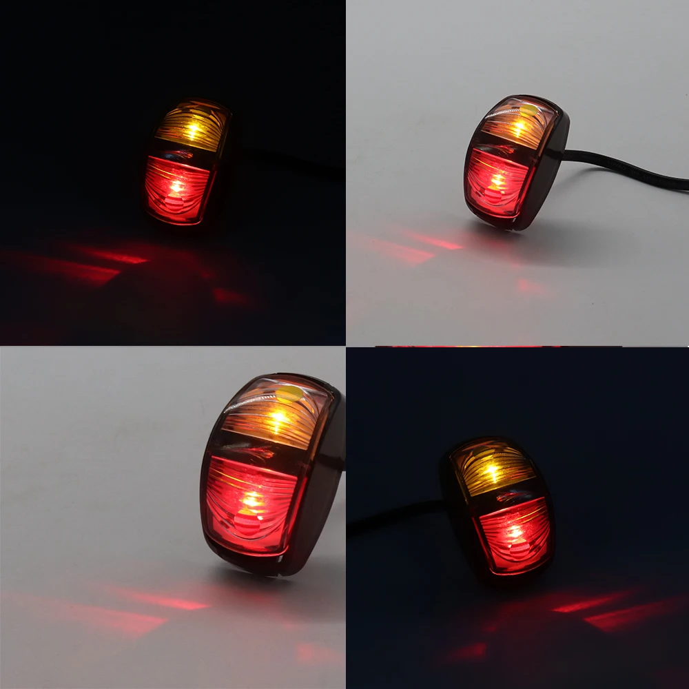 

LED Clearance Light Side Marker Lamp Red Amber Light for Trailer Truck 10-30V Car Truck Marker Light