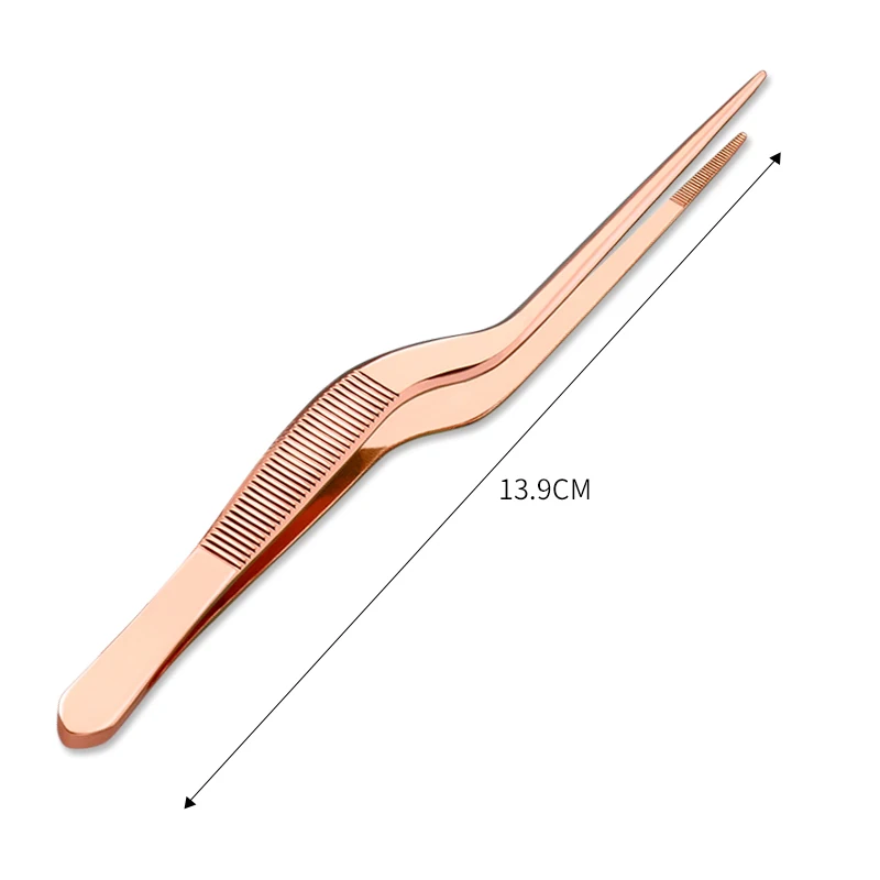 1 шт. Лидер продаж розовое золото нержавеющая сталь медицинский пинцет