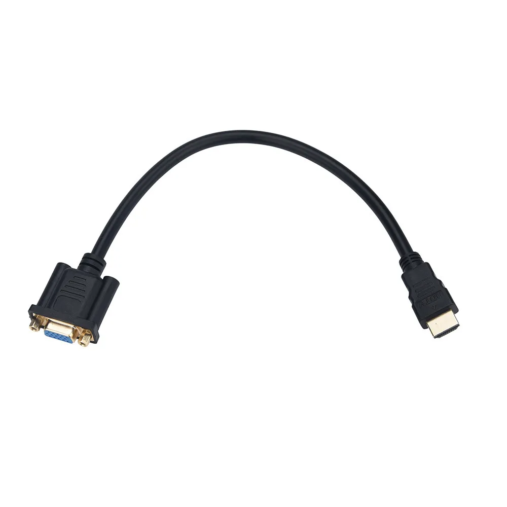 2019 Full HD 1080P HDMI штекер к 15 контактному VGA разъему переходник кабель для HDTV 29 #|Кабели