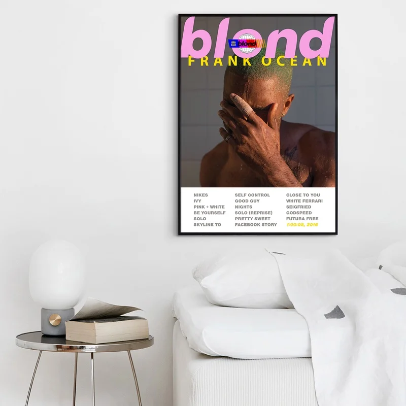 Рисунок Frank Ocean-Blond, Blonde альбом поп-музыка Обложка плакат музыкальной звезды настенный принт искусство для гостиной домашний декор