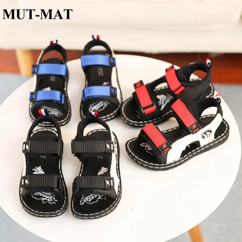 Детская обувь Детские кожаные сандалии переносной легкий из водонепроницаемого