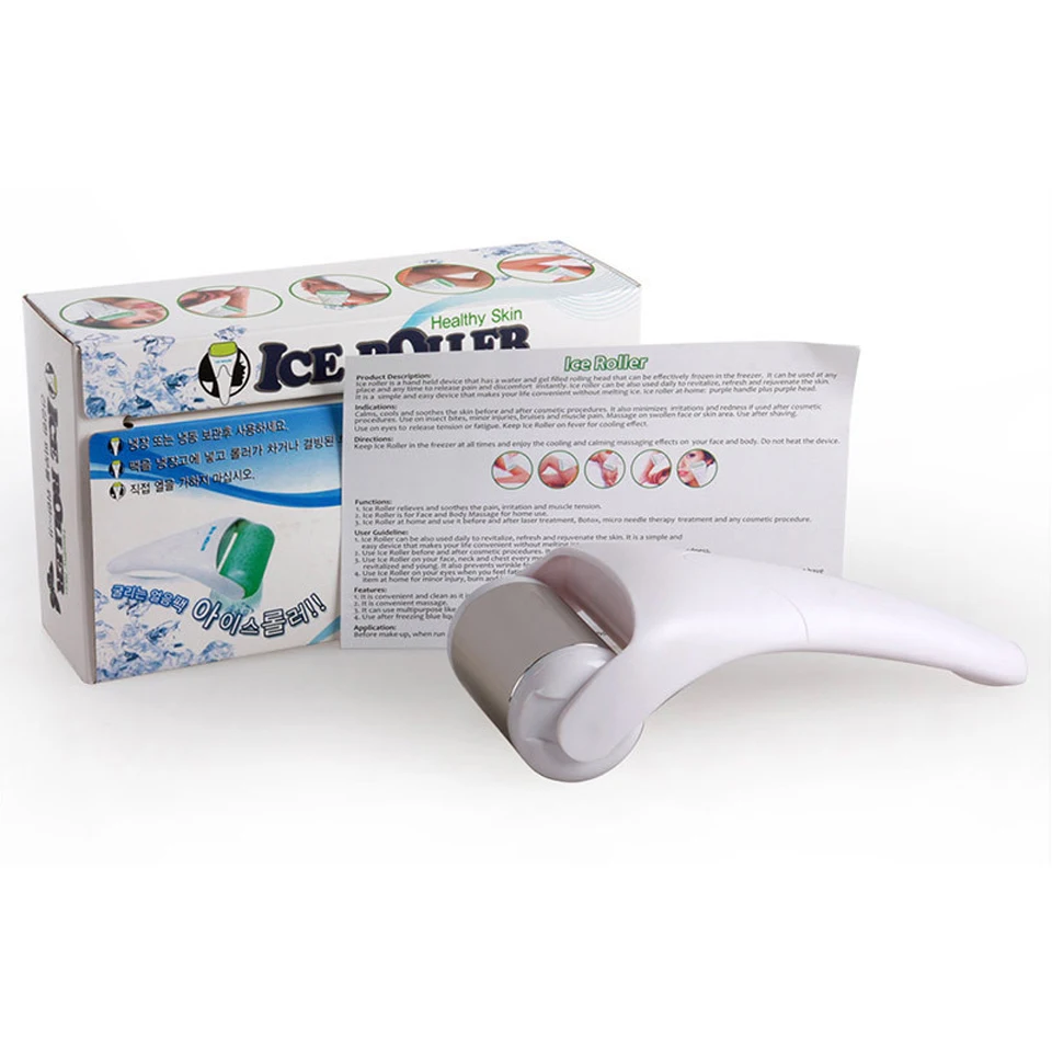 1 шт. холодный ледяной ролик из нержавеющей стали для омоложения кожи|Устройство