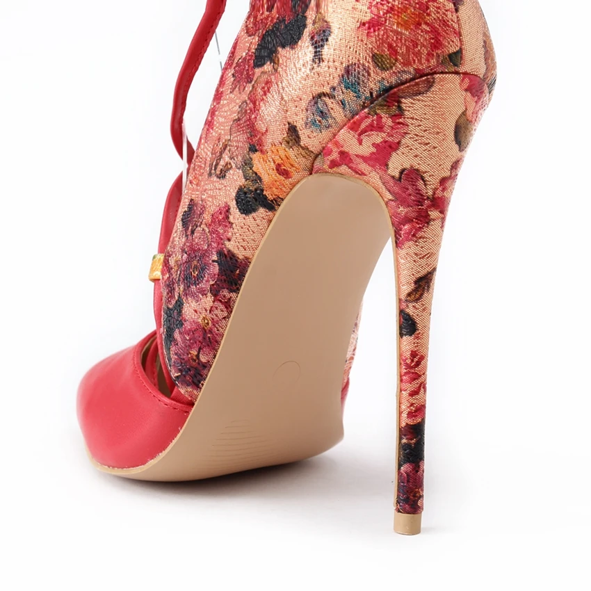 Женские туфли на высоком каблуке черные красные бежевые лодочки с пряжкой модель