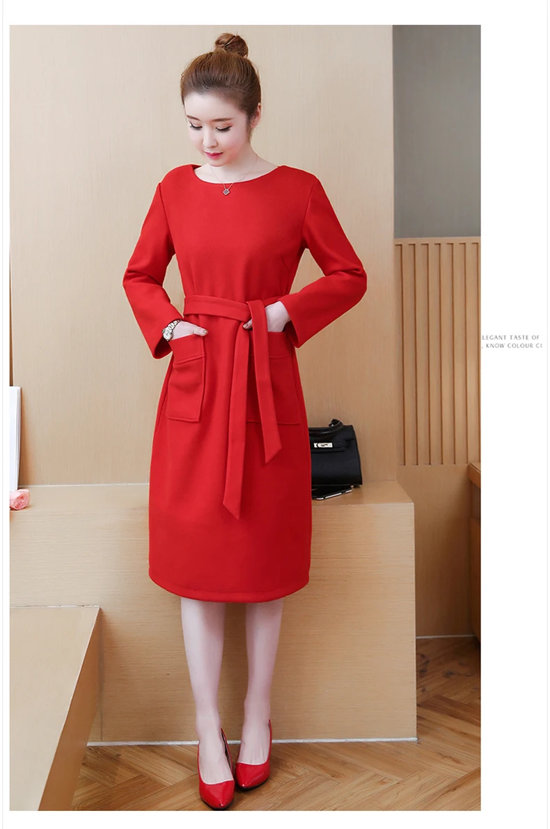 Осенне-зимнее платье | Женская одежда