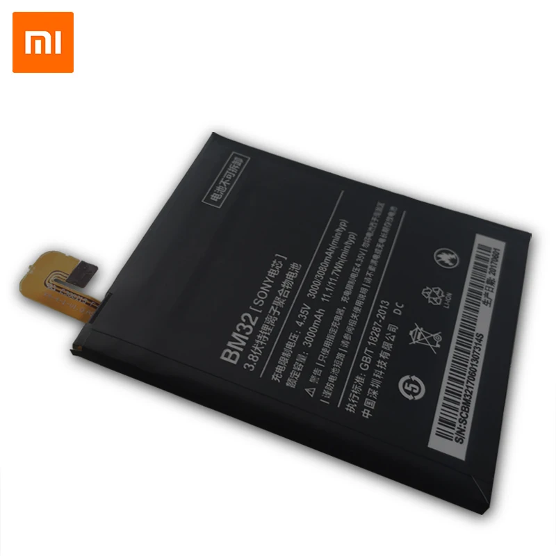 Xiao mi сменный аккумулятор BM32 для Xiaomi mi 4 M4 mi 4 новые аутентичные Аккумуляторы для мобильных телефонов 3080 мАч+ Инструменты