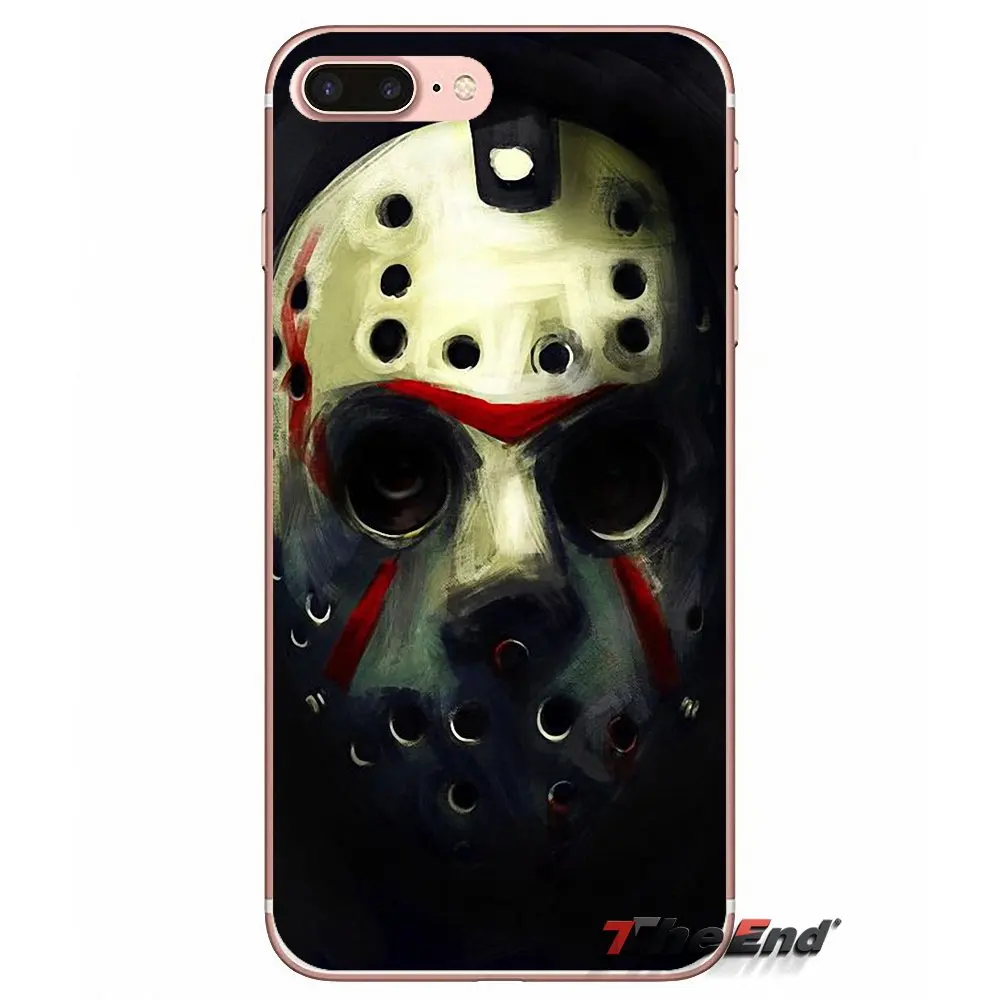 Jason Vorhees Friday the 13th mask мягкий чехол для Apple iPhone X 4 4S 5 5S SE 5C 6 6S 7 8 Plus 6Plus 7plus 8plus Fundas Coque |