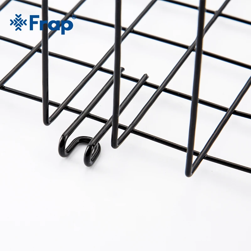 FRAP черный железный кухонный Органайзер шкаф вниз багажная межслойная подвесная