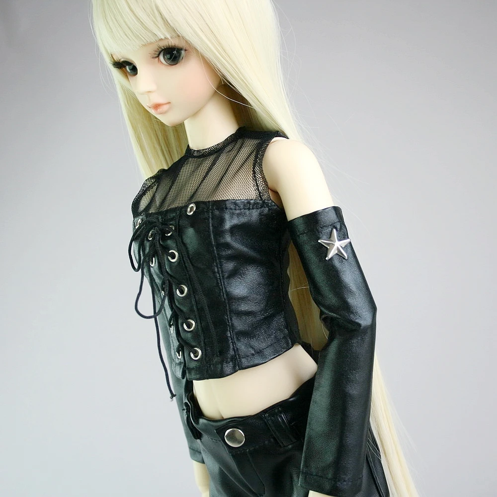 [Wamami] 367 # черный 1/4 MSD 1/3 SD DZ топ из синтетической кожи/жилет/Одежда BJD Dollfie | Игрушки и