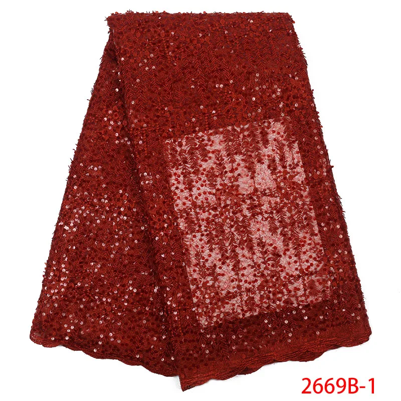 Сгоревшая оранжевая кружевная ткань с блестками Женская Вышивка высокого