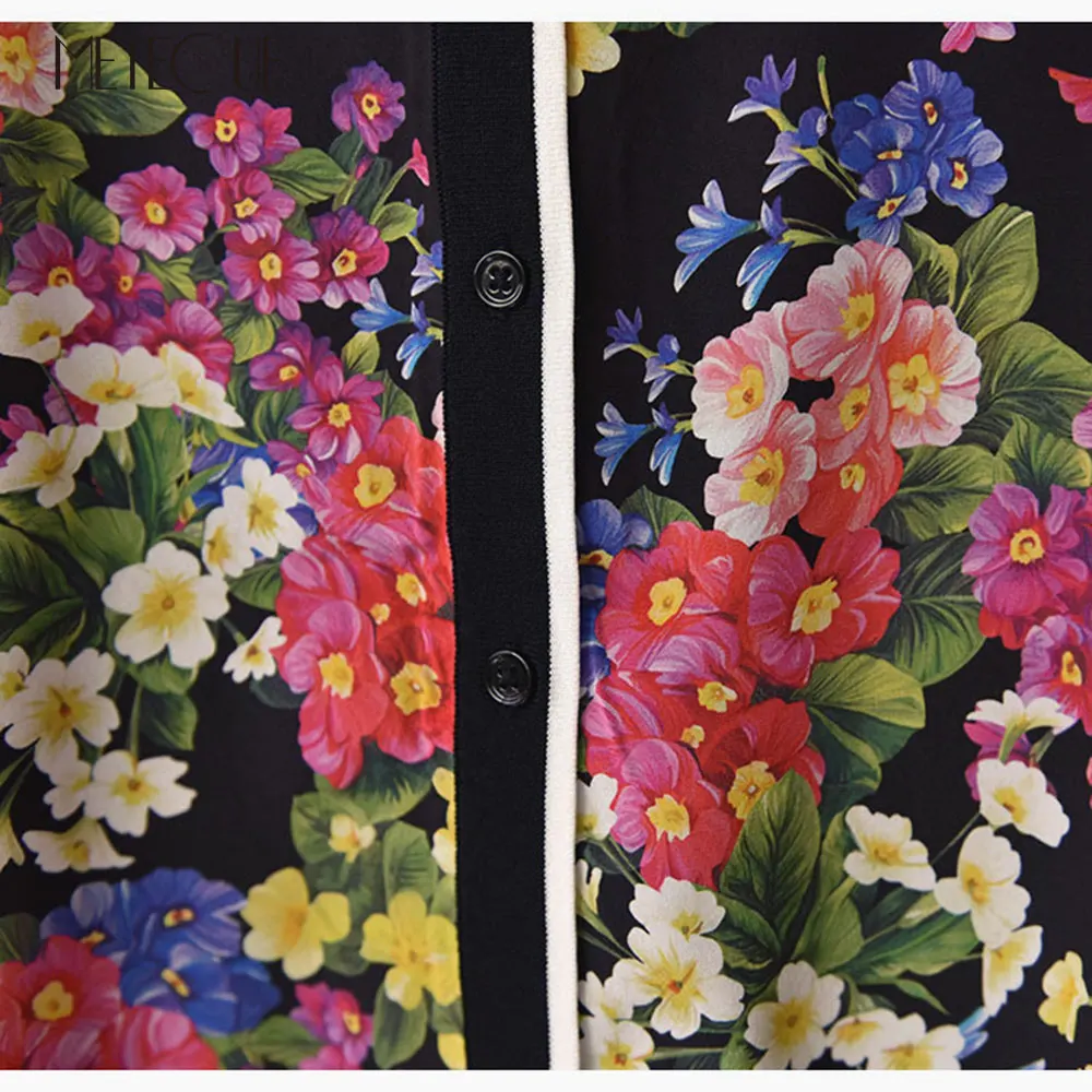 Шелковый вязаный лоскутный женский свитер 2019 Pre Весенняя мода с цветочным