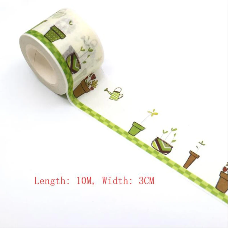 1PCS Creative Retro Style Washi Tape DIY Japanese Paper Decorative Adhesive Cartoon Series Masking Stickers | Канцтовары для офиса