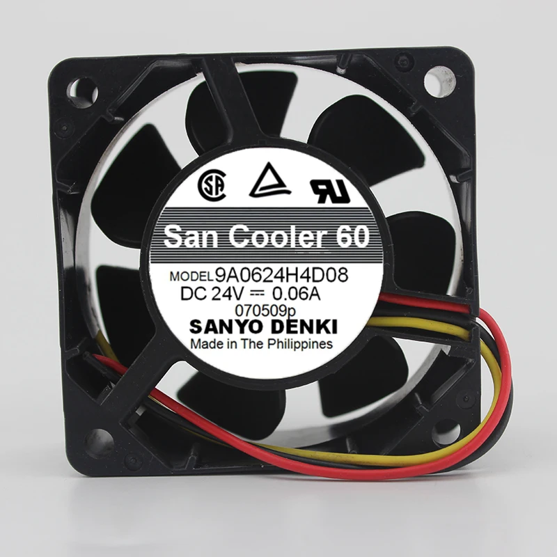 Оригинальный вентилятор 6025 9A0624H4D08 24 В 0.06A 6 см|fan 24v|6cm fan24v fan |