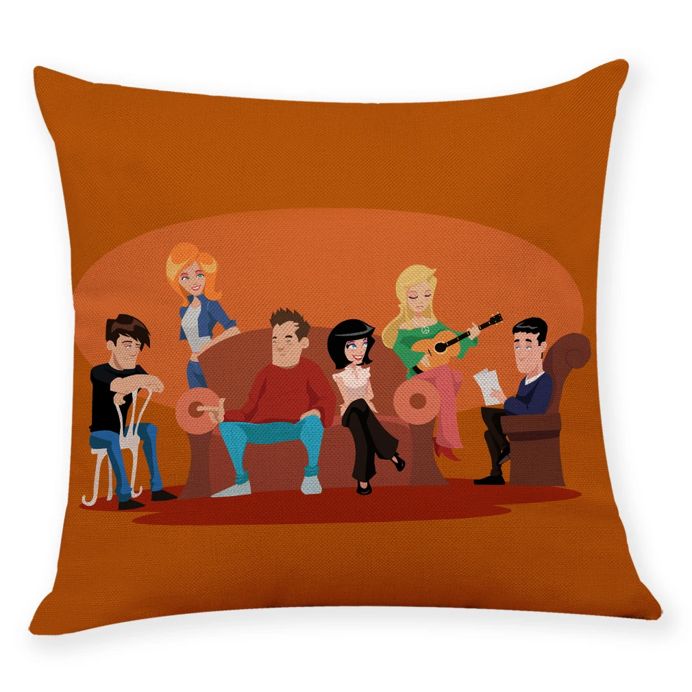 Декоративная наволочка с надписью Friends на новый год украшение для дома Рождество