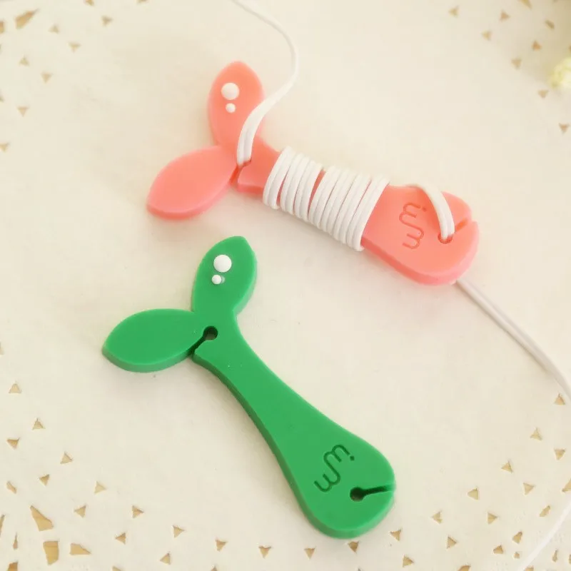 100 шт./лот случайные цвета сматыватель кабеля органайзер для USB-кабель зарядки