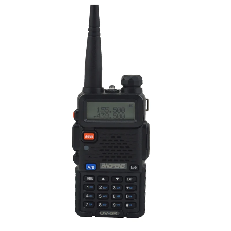 Black BAOFENG UV-5R Двухдиапазонная VHF/UHF 136-174 МГц и 400-520 МГц FM портативная двухсторонняя рация портативная рация 5r BF-UV5R - Цвет: Black