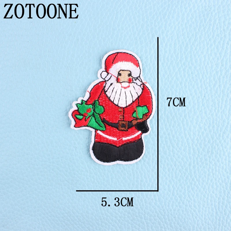 ZOTOONE, рождественский стиль, нашивка для одежды, железная вышитая аппликация, милые нашивки, значок «Единорог», аксессуары для одежды DIY H