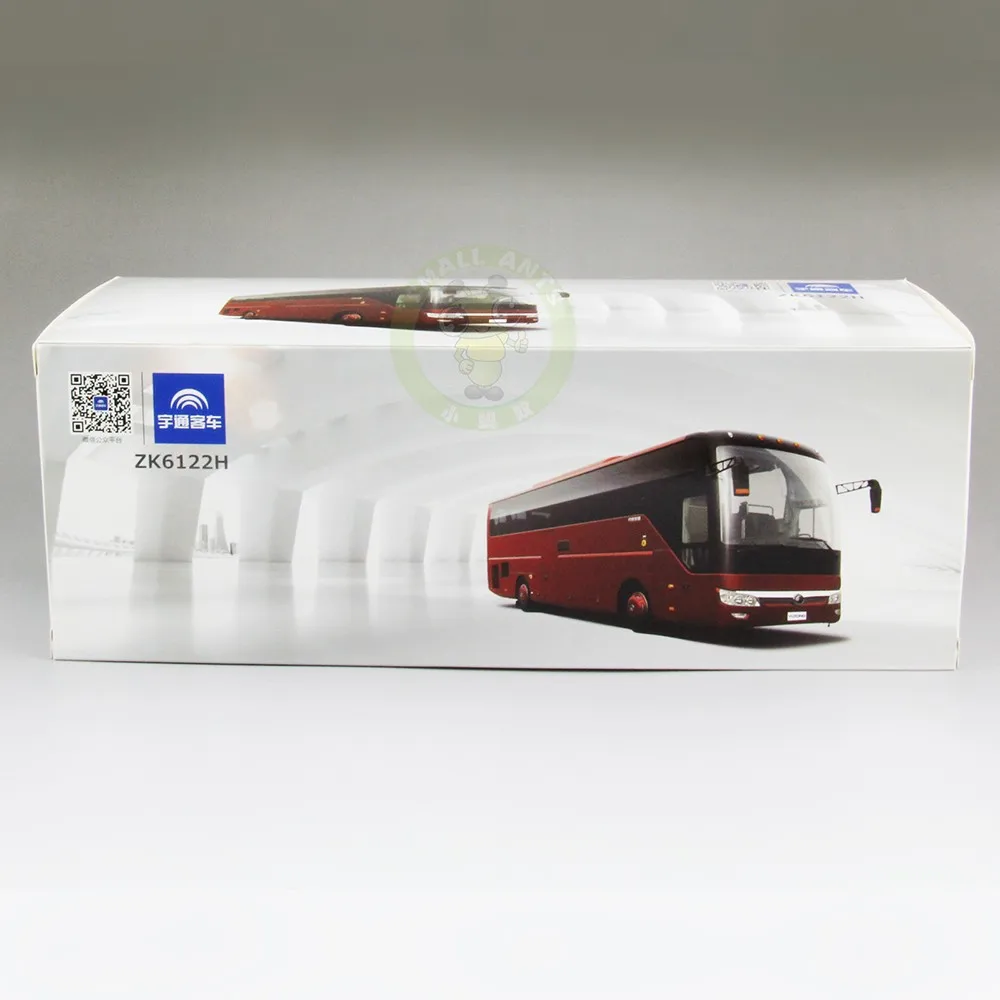 1/42 масштабная модель автобуса Китай YuTong автобус ZK6122H литая модель автомобиля автобус игрушки подарки