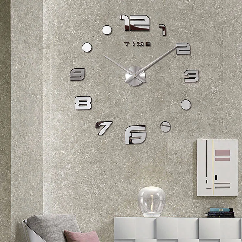 Светящиеся креативные новые настенные часы Horloge Murale Diy 3d акриловая наклейка для зеркала большая домашняя кварцевая игла Современная Дези