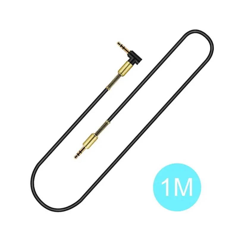 AOZBZ Universal Car Aux Audio Cable With 90 Degree Angle 3.5mm Jack Male To HIFI Stereo | Автомобили и мотоциклы