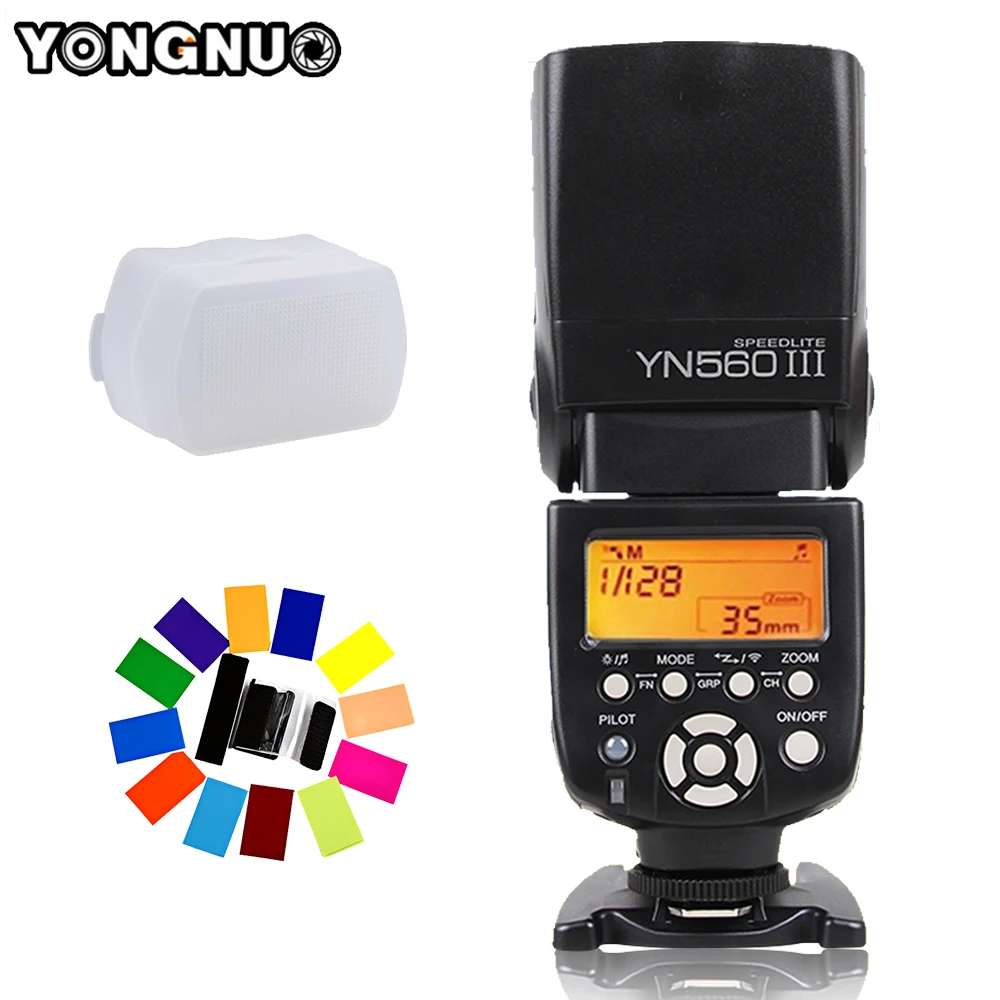 YONGNUO YN560 III YN-560 III YN560III Беспроводная вспышка Speedlite Speedlight для Canon Nikon D3200 D3100 D5300 D7200 DSLR камеры