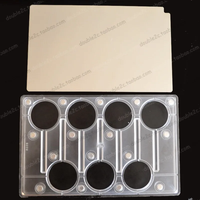 1 шт. Магнитная поликарбонатная форма для леденцов из нержавеющей стали 7 полости