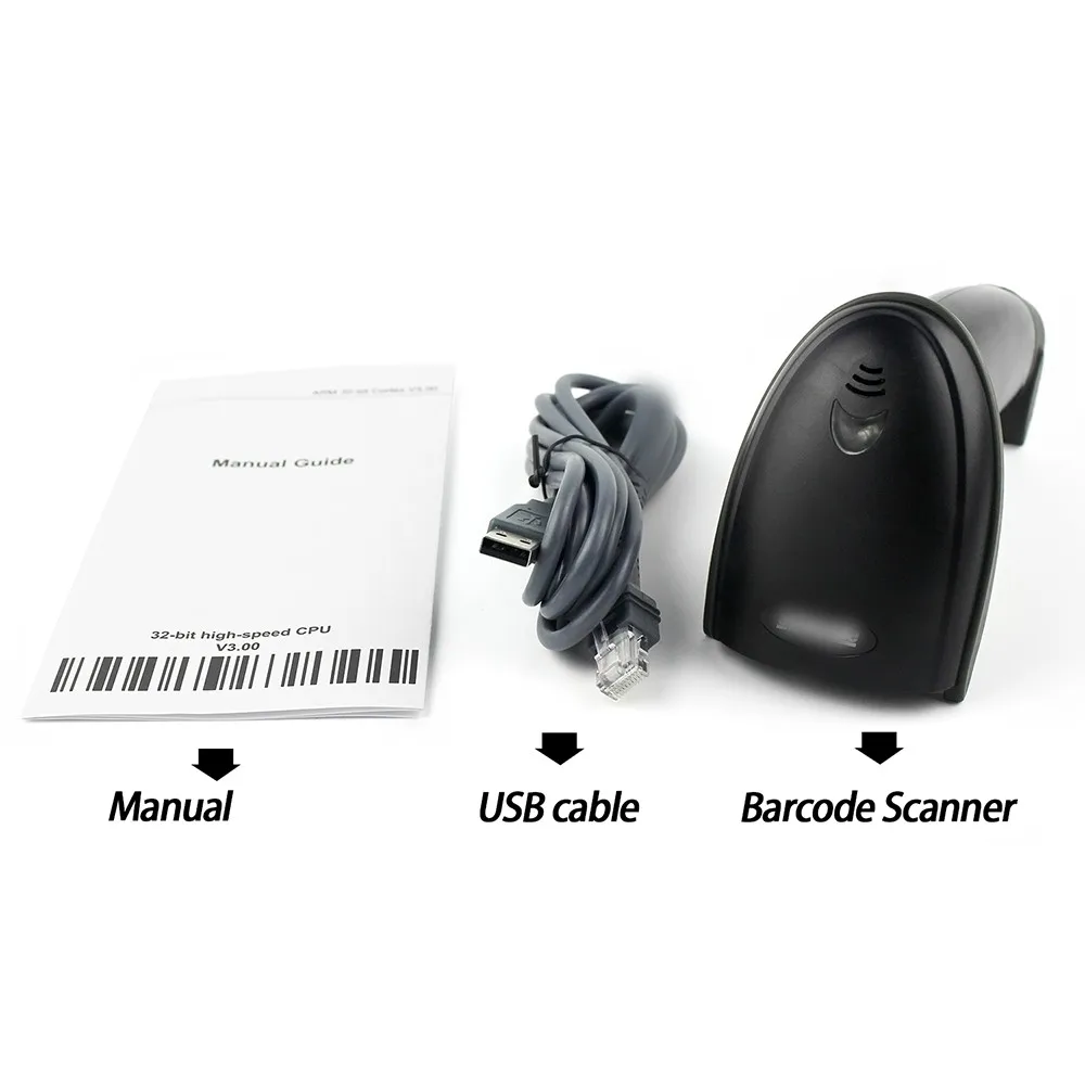 Ручной сканер штрих-кодов RZ 2809D USB проводной 1D штрих-кода для POS | Компьютеры и офис