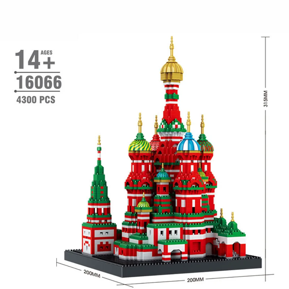 16066 Здания строительный блок Биг Бен тадж махал архитектура 3D модель игрушки кирпич город серии детские игрушки подарки - Цвет: 16066