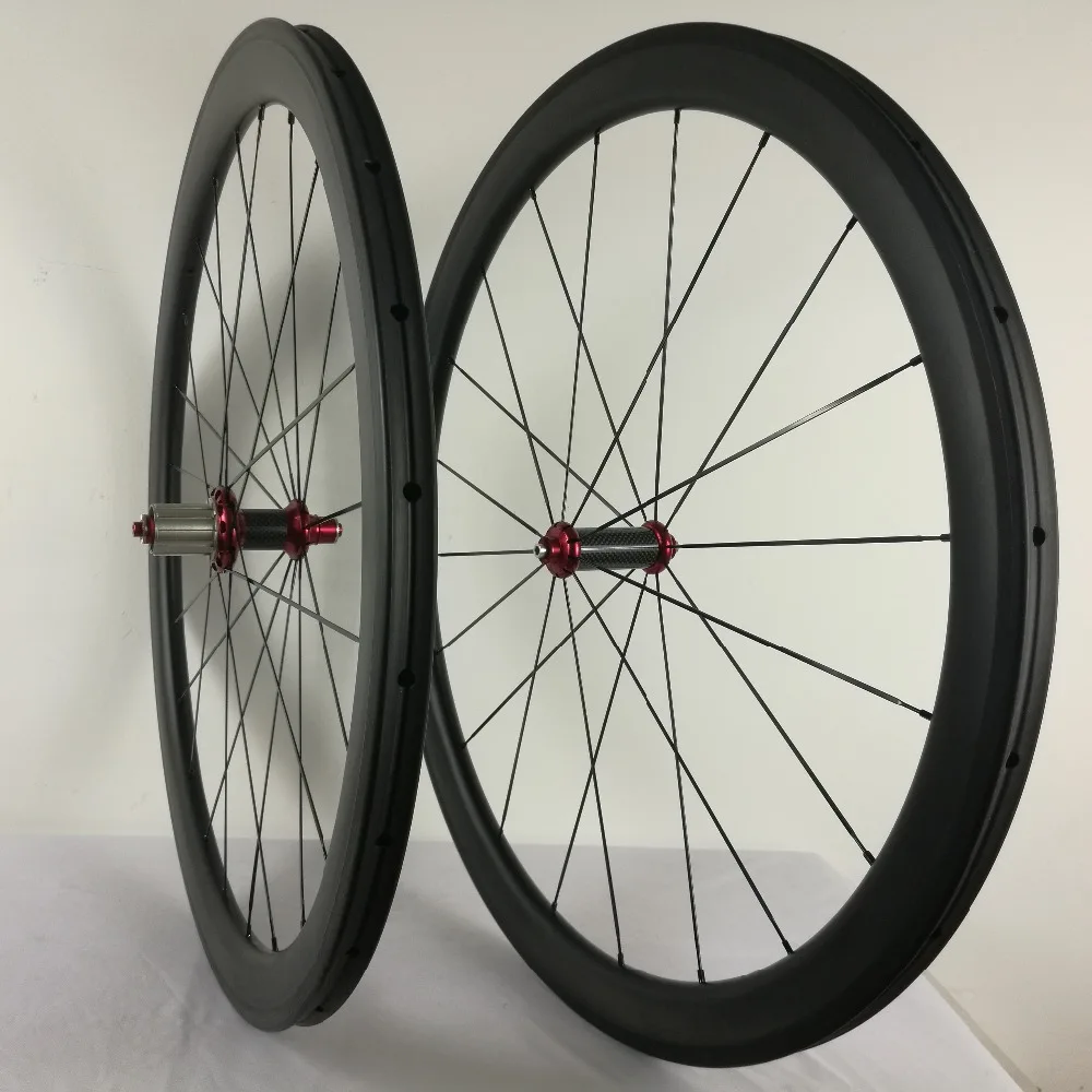 Заказной бренд 45 мм Углеродные колеса 700C шоссейные велосипеды полностью ширина 23