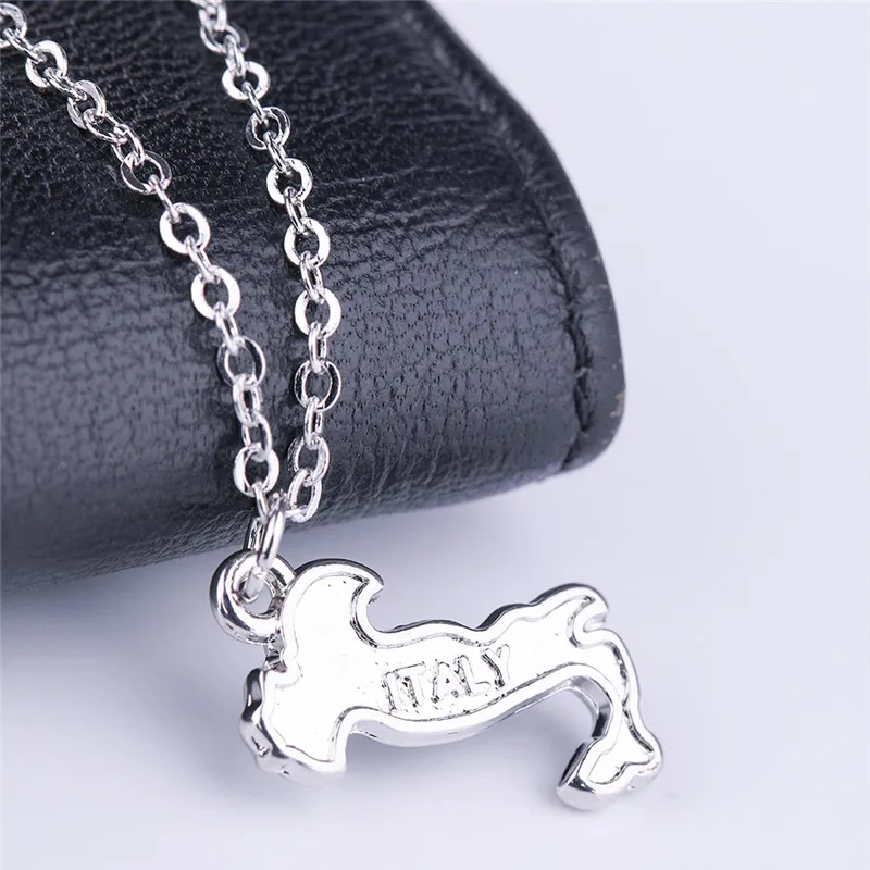 Ожерелье с подвеской в виде карты Итальянской Республики Skyrim ожерелье из