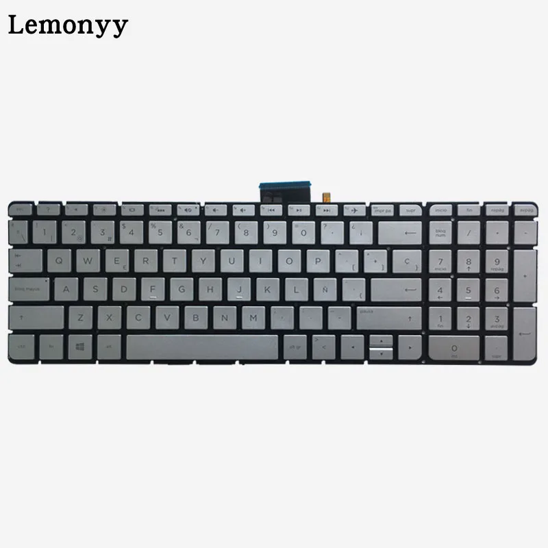 Испанская клавиатура для ноутбука для hp ENVY X360 m6-aq000 15-aq000 m6-aq103dx m6-aq105dx m6-aq005dx SP Серебряная клавиатура с подсветкой