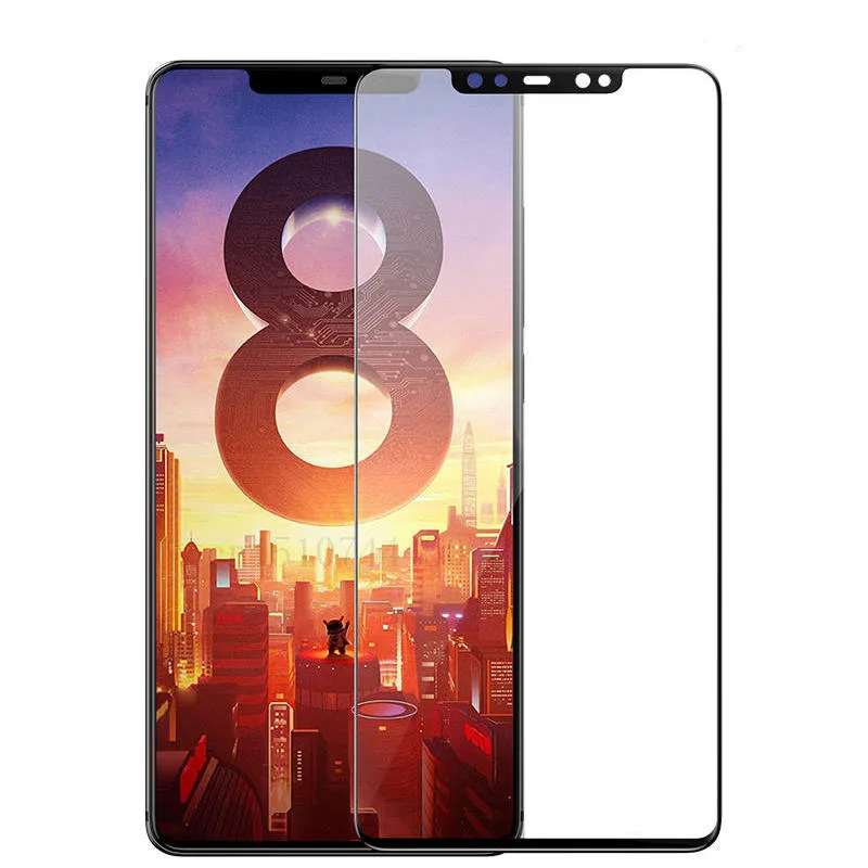 Закаленное стекло для Xiaomi Mi 8 Lite Pocophone F1 A2 mi8 чехол 3D Защитное Xioami Xiomi lite