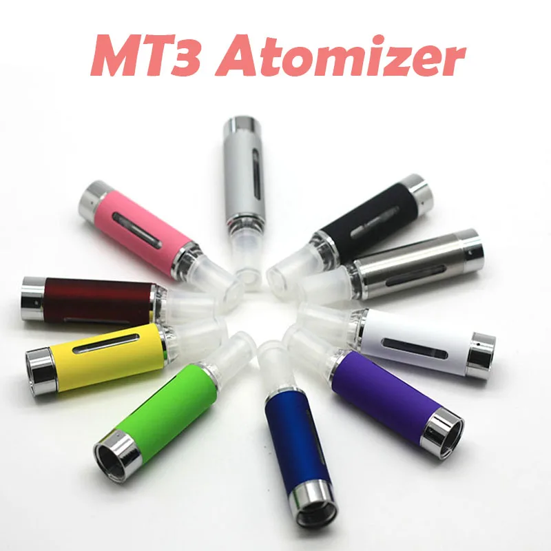 Горячая 10 шт./лот MT3 атомайзер eGo 2 4 мл нагревательная катушка 9 цветов Evod сменный