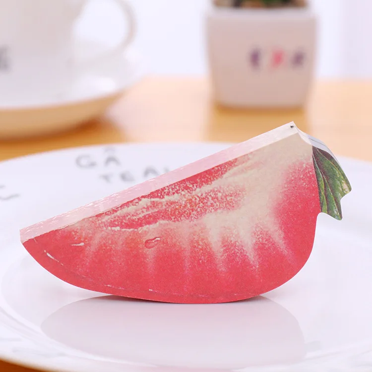Strawberry 1 шт. милый мультфильм яблоко клубника фрукты Набор стикеров для заметок блокнот канцелярские принадлежности Papelaria Escolar - Цвет: Strawberry