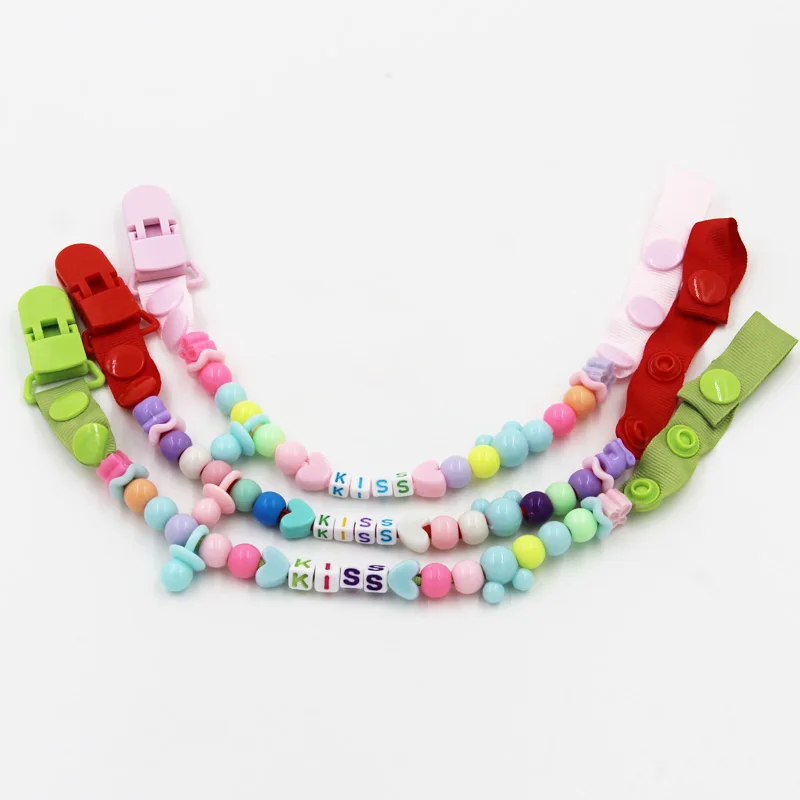 Baby Pacifier Clip Chain New Boys Girls Clips Newborn Dummy Holder Nipple Feeding W0002 | Мать и ребенок