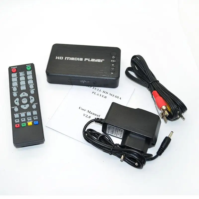Full HD медиаплеер мини автовоспроизведения 1080 P SD/U диска HDD USB2.0 Внешний