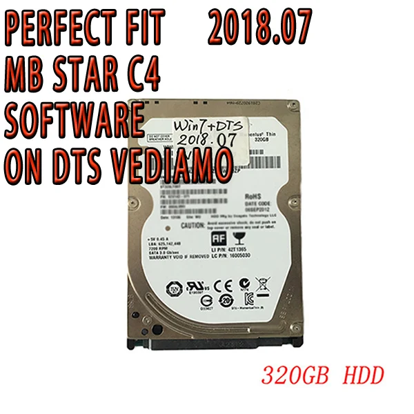 Adapted to MB STAR C4/C5.07 full Software contain X ENTRY/DAS/EPC/WIS/EWA/VEDIAMO/DTS-Monaco/HHTWIN/PL72 with 320GB HDD/SSD - Цвет: no dts Vediamo