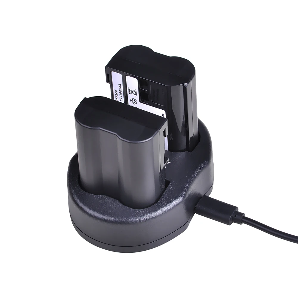 4 шт. Аккумулятор для камеры и зарядное устройство USB Nikon D600 D610 D600E D800 D800E D810 D7000 D7100