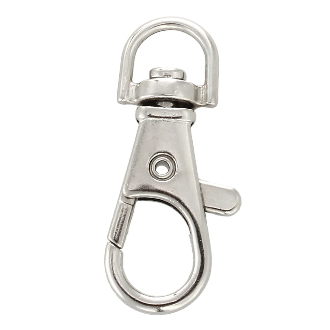 

5 Pcs/Lot Metal Carabiner Clip Style Spring Key Chain Key Ring Silver Color Stainless Steel Sleutelhanger Ring Useful Decoration